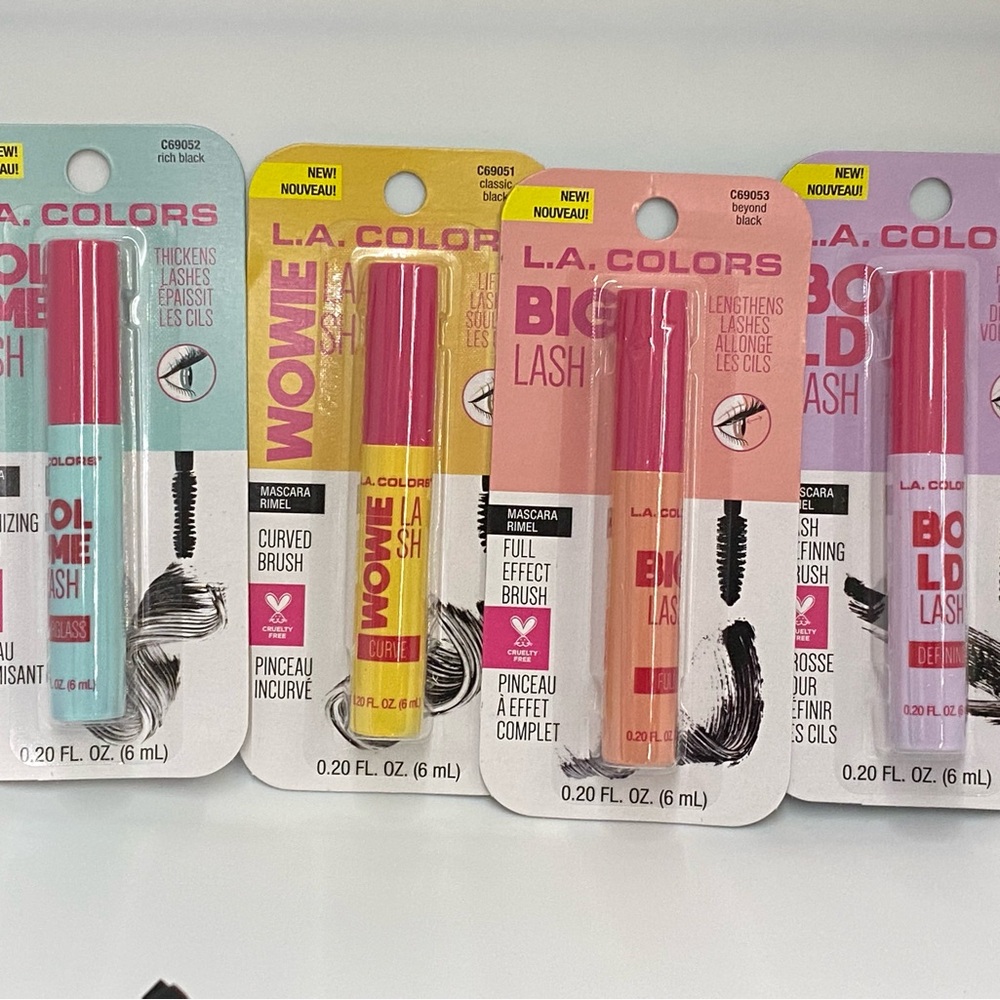 L.A. Colors cosmetics mascara black bundle 4pcs